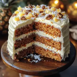 Hawaiian Carrot Pineapple Cake is a delightful dessert that perfectly captures the essence of tropical flavors fused with a traditional favorite. This cake is not just a sweet treat; it embodies the spirit of celebration and hospitality that is so prevalent in Hawaiian culture. Known for its moist texture and rich taste, this cake is a perfect blend of finely grated carrots and juicy pineapple, enhanced by warm spices that create a symphony of flavors in every bite.