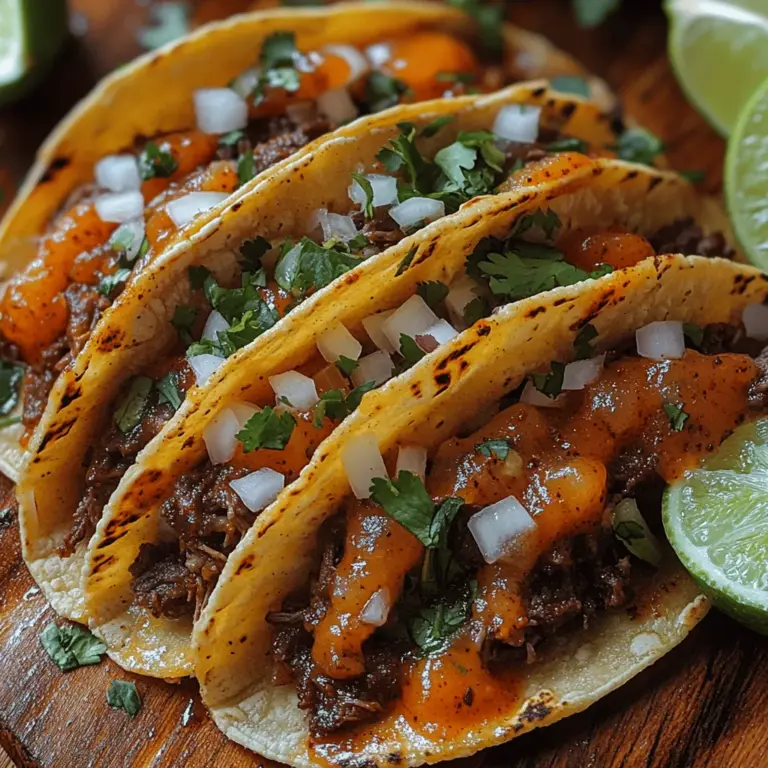 In recent years, Birria tacos have surged in popularity, capturing the hearts (and stomachs) of food enthusiasts around the world. Originating from the vibrant culinary landscape of Mexico, these tacos offer a delightful blend of rich flavors and textures that make them a standout choice for any taco lover. Birria tacos are not just a meal; they are an experience—a savory fusion of tender meat, aromatic spices, and fresh garnishes, all wrapped in a warm tortilla.