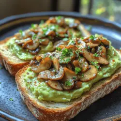 Mushrooms are the star ingredient in this recipe, bringing a depth of flavor that elevates the humble avocado toast to new heights. Various types of mushrooms can be used, each offering a unique taste and texture.