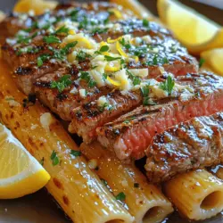Welcome to a culinary experience that marries the richness of steak with the comforting embrace of pasta: Garlic Butter Steak Parmesan Rigatoni. This dish is not just a meal; it’s an indulgent feast that offers a delightful fusion of flavors and textures. Imagine fork-tender steak, perfectly cooked rigatoni, and a luscious garlic butter sauce all coming together to create a plate that will tantalize your taste buds.
