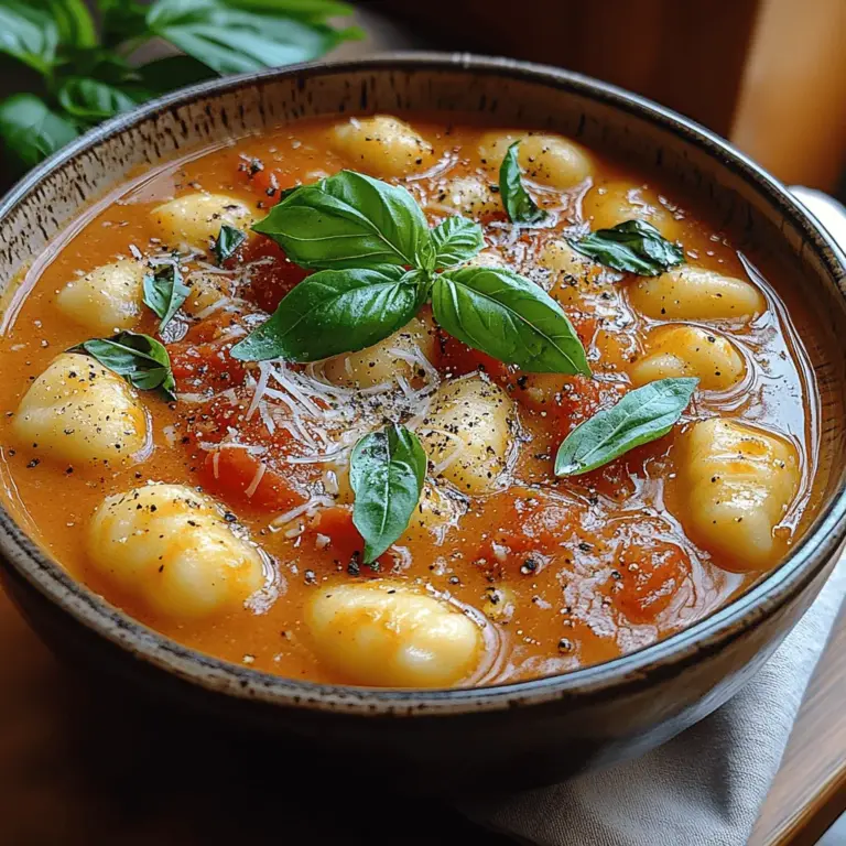 As the chill of autumn sets in and winter looms on the horizon, our cravings naturally shift towards warm, comforting dishes that envelop us in a sense of coziness. One such dish that epitomizes this comfort is the "Cozy Tomato Gnocchi Delight." This recipe marries the rich, creamy goodness of tomato soup with the delightful chewiness of gnocchi, creating a culinary experience that is not only satisfying but also deeply comforting.