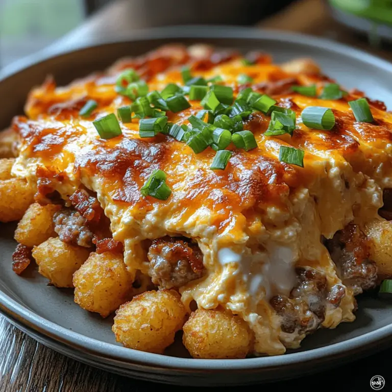 Breakfast casseroles have become a beloved staple in kitchens around the world, and for good reason. They combine the ease of preparation with the ability to serve a crowd, making them an ideal choice for family gatherings, brunches, or even a cozy breakfast at home. Among the many variations of breakfast casseroles, the Cracked Out Tater Tot Breakfast Casserole stands out as a particularly enticing option that brings together the comfort of crispy tater tots, savory breakfast meats, and melting cheeses.