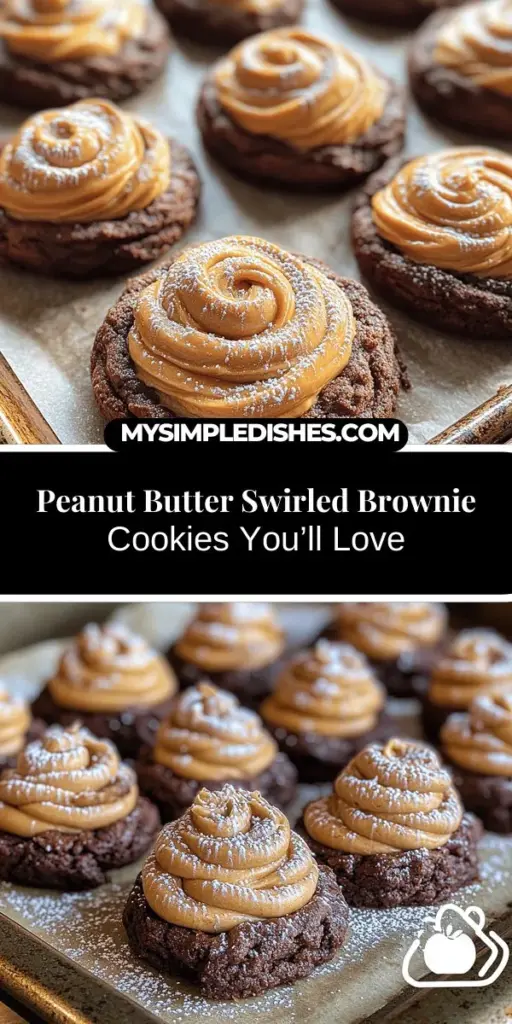 Indulge in the deliciousness of Swirled Brownie Cookies with a Peanut Butter Twist! This recipe captures the rich fudginess of brownies and the delightful chewiness of cookies, resulting in a unique dessert that will satisfy your sweet cravings. With a creamy peanut butter swirl adding a nutty contrast to the chocolate, these cookies are perfect for any occasion. Follow our easy step-by-step instructions and enjoy the joy of homemade treats that everyone will love.