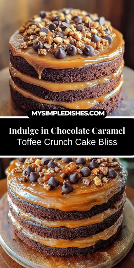 Indulge your sweet tooth with the Chocolate Caramel Toffee Crunch Cake, a delightful treat that layers rich chocolate cake with velvety caramel sauce and crunchy toffee bits. Perfect for any celebration, this cake will impress family and friends alike. Learn how to bake this decadent masterpiece from scratch, using fresh, quality ingredients for the best results. Elevate your dessert game and create a dessert that’s not just sweet, but an unforgettable experience.