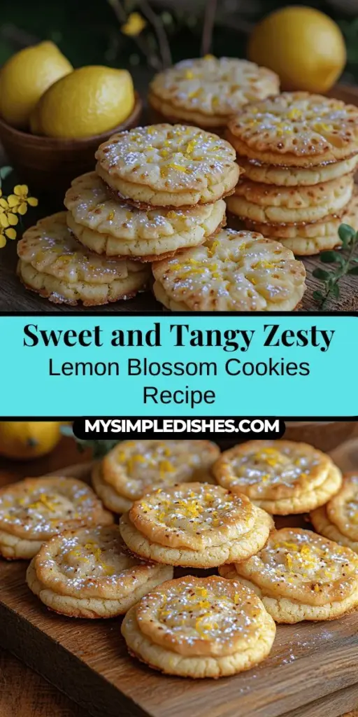 Discover the refreshing delight of Zesty Lemon Blossom Cookies, perfect for any occasion! These citrus-infused treats combine the vibrant flavors of fresh lemon zest and juice with rich, buttery goodness. Ideal for picnics or tea parties, these cookies are not only visually stunning but also bursting with flavor. Learn how to bake them with fresh ingredients for the best results, and enjoy serving them alongside your favorite beverages for a bright, sweet treat.