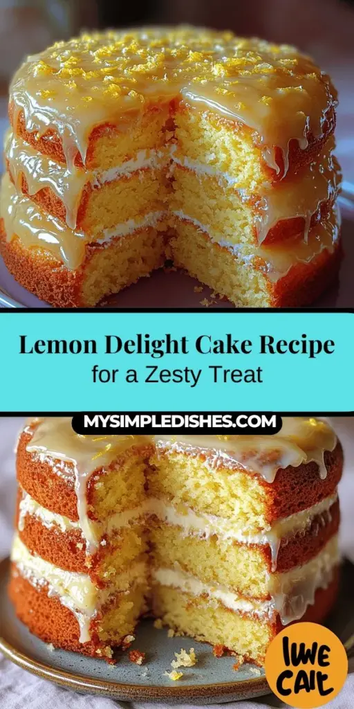 Discover the refreshing taste of the Zesty Lemon Delight Cake, a perfect treat for any occasion from summer picnics to elegant gatherings. This delightful cake combines tangy lemon flavors with a light, airy texture, making it a crowd favorite. Follow our simple step-by-step guide to prepare this vibrant dessert, complete with tips for creating a luscious lemon glaze. Bring a slice of sunshine into your home with this deliciously zesty cake and impress your loved ones with every bite.