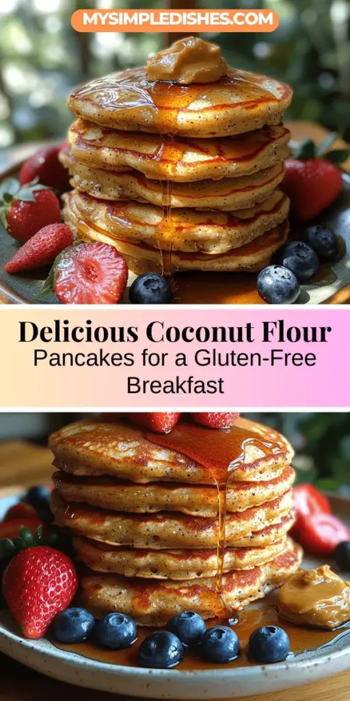 Discover the joy of gluten-free breakfast with coconut flour pancakes! This easy recipe highlights the unique flavor and health benefits of coconut flour, making it a perfect choice for various dietary needs, including paleo and vegan diets. With their fluffy texture and nutritious ingredients like almond milk and eggs, these pancakes are not only delicious but also satisfying. Explore customizable toppings like fresh fruits, nut butters, and maple syrup to enhance your breakfast experience. Enjoy a wholesome meal that everyone can love!
