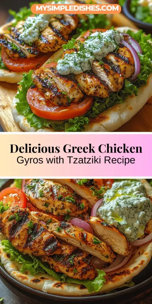 Dive into the vibrant world of Greek cuisine with this Authentic Greek Chicken Gyros recipe, complete with a refreshing Tzatziki sauce. Experience the juicy flavors of marinated chicken thighs paired perfectly with fresh herbs, grilled to perfection. Learn to make the essential Tzatziki sauce that brings it all together, ensuring your homemade gyros are bursting with authentic Mediterranean taste. Perfect for any occasion, this dish is sure to impress friends and family alike.