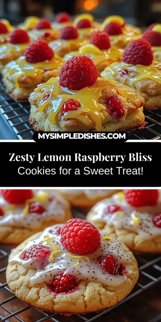 Experience the joyful art of baking with these Zesty Lemon Raspberry Bliss Cookies! This simple recipe combines the bright flavor of lemons with the sweet-tartness of fresh raspberries, creating a delightful treat perfect for any occasion. Whether you're a novice or an experienced baker, these cookies are easy to make and are sure to impress. Enjoy them as a casual snack, at gatherings, or even as a charming gift. Explore the balance of flavors and elevate your cookie game today!