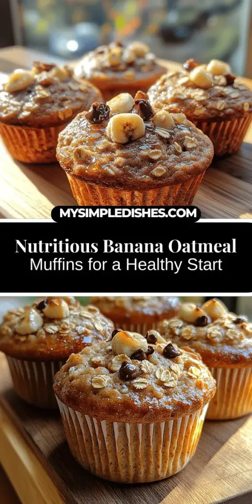 Start your mornings off right with these Wholesome Banana Oatmeal Muffins! Packed with nutritious ingredients like rolled oats, ripe bananas, and a hint of cinnamon, these muffins are a delicious grab-and-go breakfast option. Enjoy their moist texture and natural sweetness while knowing they cater to health-conscious eaters and busy families alike. With easy customization options, this recipe ensures that everyone can find their perfect muffin match. Get ready to bake and savor the goodness!