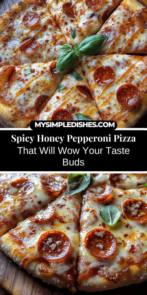 Discover the ultimate comfort food with this Spicy Honey-Drizzled Pepperoni Pizza recipe! This delicious twist on a classic combines savory pepperoni, gooey mozzarella, and a unique touch of sweet honey and heat from red pepper flakes. Perfect for family gatherings or casual get-togethers, this easy-to-follow recipe lets you unleash your inner chef while enjoying the perfect balance of flavors. Get ready to impress your loved ones with a homemade pizza experience that’s both fun and memorable!