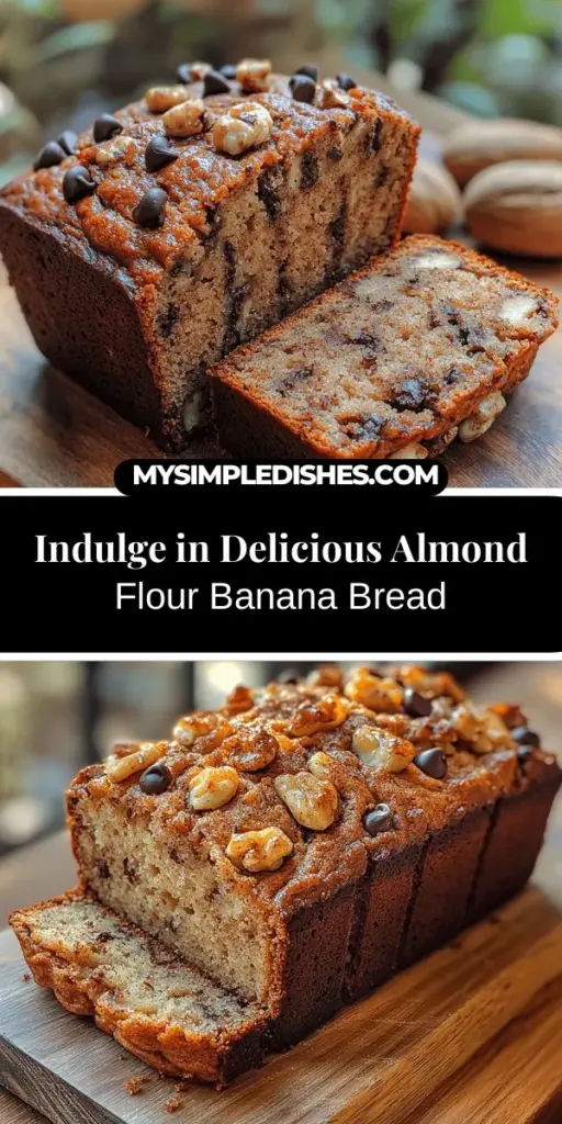 Discover the joys of baking with this Heavenly Almond Flour Banana Bread recipe that beautifully combines health and flavor. Perfect for using overripe bananas, this gluten-free loaf is moist, rich, and customizable to suit any preference. Made with nutritious almond flour, it provides healthy fats and protein, ensuring a delectable treat that isn't just indulgent but also guilt-free. Perfect for breakfast, dessert, or a cozy snack, this banana bread is sure to please everyone. Enjoy the comforting aroma as it bakes and the delightful taste that brings warmth to your kitchen.