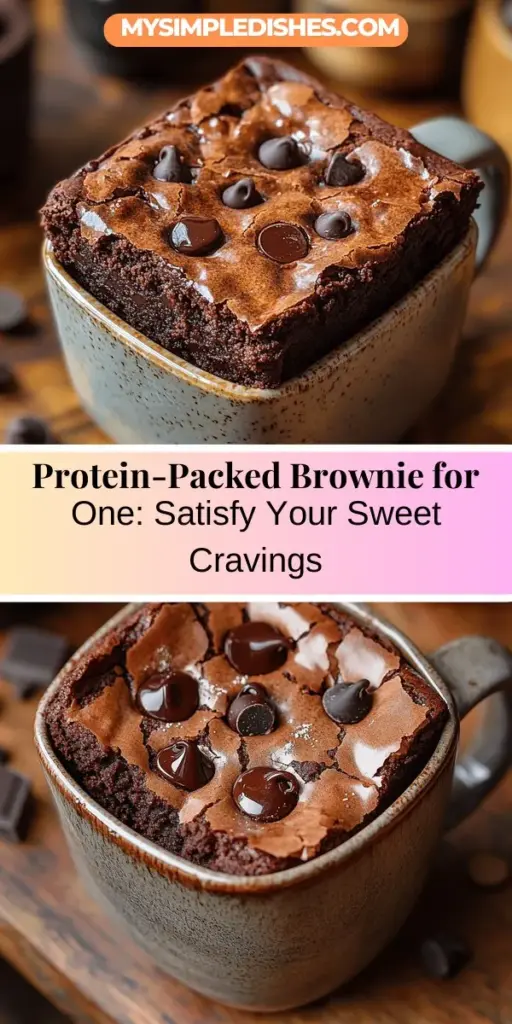 Indulge in a guilt-free treat with this Decadent Protein-Packed Brownie for One! Perfect for satisfying late-night cravings or a midday boost, this single-serving dessert is as nutritious as it is delicious. Made with wholesome ingredients like almond flour, cocoa powder, and protein powder, it delivers a rich, fudgy experience while supporting your health goals. Easy to prepare and customizable, this brownie is ideal for anyone looking to enjoy a sweet moment without the commitment of a full batch. Treat yourself to a balanced dessert that feels indulgent yet aligns with your dietary preferences!
