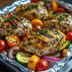 In recent years, foil pack meals have surged in popularity, becoming a favorite among home cooks and outdoor enthusiasts alike. This cooking method not only simplifies meal preparation but also enhances flavors while keeping cleanup to a minimum. Among the myriad of foil pack recipes, Grilled Chicken Veggie Foil Packs stand out as a perfect combination of convenience, nutrition, and taste. This dish is ideal for busy weeknights or relaxing weekends, where you can enjoy a wholesome meal without the hassle of extensive cooking.