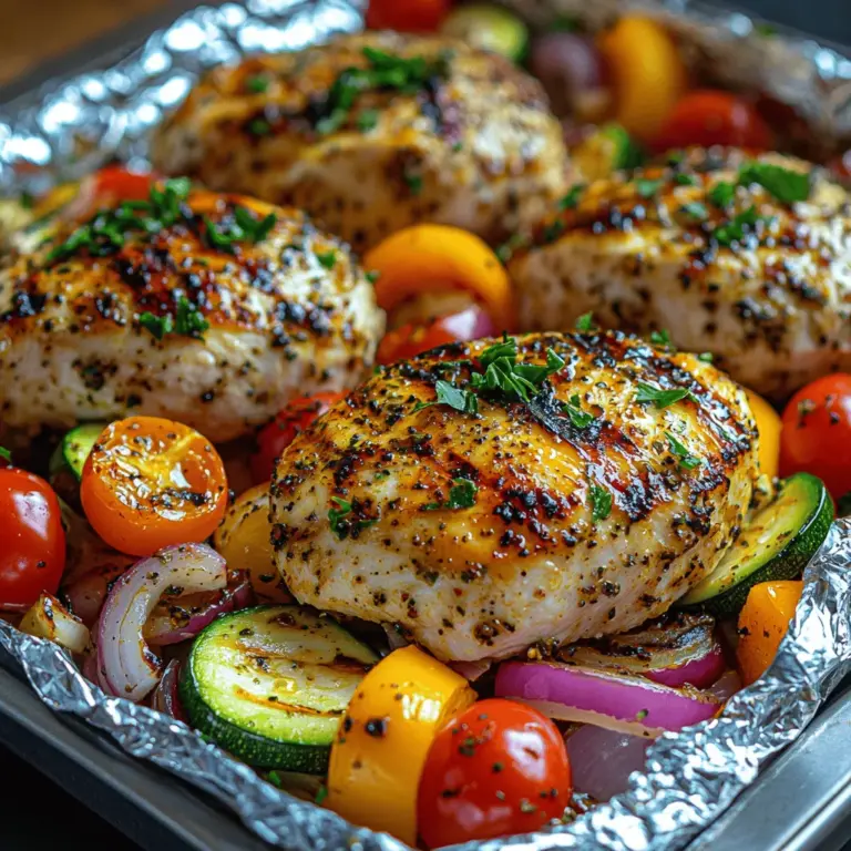 In recent years, foil pack meals have surged in popularity, becoming a favorite among home cooks and outdoor enthusiasts alike. This cooking method not only simplifies meal preparation but also enhances flavors while keeping cleanup to a minimum. Among the myriad of foil pack recipes, Grilled Chicken Veggie Foil Packs stand out as a perfect combination of convenience, nutrition, and taste. This dish is ideal for busy weeknights or relaxing weekends, where you can enjoy a wholesome meal without the hassle of extensive cooking.
