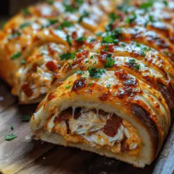 In recent years, stromboli has surged in popularity, quickly becoming a favorite comfort food across the United States. This versatile dish, often enjoyed as a finger food or a casual meal, allows for endless creativity in its fillings and flavors. One standout variation that has captured the hearts (and appetites) of many is the Chicken Bacon Ranch Stromboli. This delightful dish marries tender, juicy chicken with crispy bacon, all enveloped in a warm, golden crust, and enhanced by the rich, creamy essence of ranch dressing.