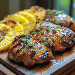 Imagine a breezy summer evening where the sun begins to set, painting the sky with hues of orange and pink, and the tantalizing aroma of grilled chicken wafts through the air. This is the essence of Tropical Aloha BBQ Chicken, a dish that captures the spirit of Hawaii with every bite. Infused with vibrant tropical flavors, this recipe brings together the sweetness of pineapple, the saltiness of soy sauce, and the aromatic notes of garlic and ginger, creating a symphony of taste that transports you straight to a sunny beachside luau.