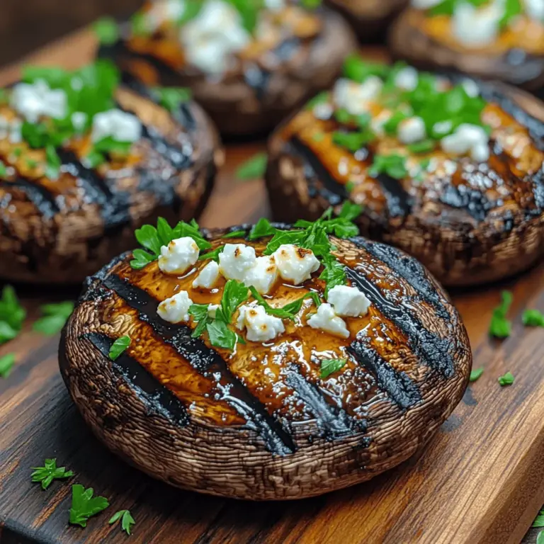 If you’re searching for a dish that beautifully balances robust flavors with health-conscious ingredients, look no further than Savory Grilled Portobello Delights. This delightful recipe showcases the star of the show—Portobello mushrooms—a culinary favorite that has earned its place in the hearts of both vegetarians and meat-lovers alike. With their rich, meaty texture and ability to absorb flavors, Portobello mushrooms are incredibly versatile, making them suitable for an array of dishes from grilled entrees to hearty salads.