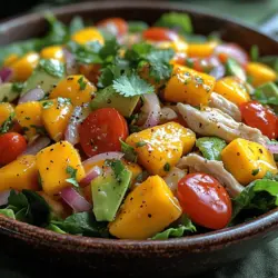 To create a delicious Mango Avocado Chicken Salad, it's essential to understand the ingredients that come together to make this dish not only tasty but also nutritious. Each component plays a vital role in contributing unique flavors and health benefits, making this salad a well-rounded choice for any meal.