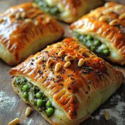 The star ingredient of our Pesto Pea Potato Pockets is undoubtedly the potatoes. For this recipe, russet potatoes are the ideal choice. Known for their starchy content and fluffy texture when cooked, russet potatoes provide the perfect base for mashing. Their high starch content allows for a creamy and smooth consistency that blends beautifully with the other ingredients.