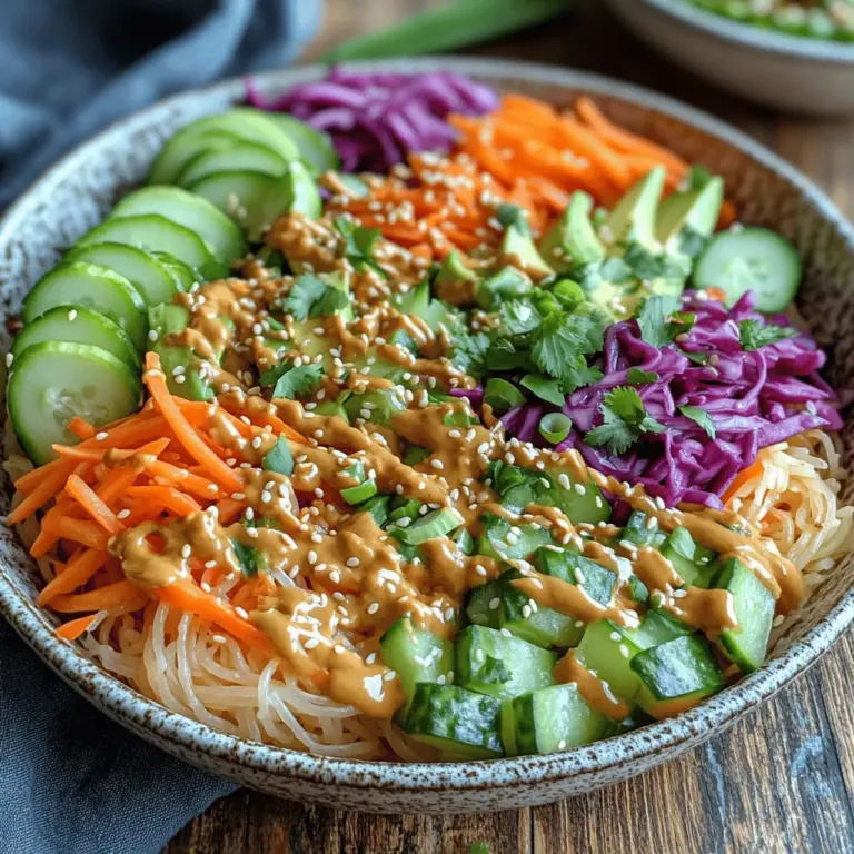 Peanut Noodle Veggie Bowls have gained significant popularity in recent years, particularly among those seeking plant-based meals. As the trend towards healthier eating continues to grow, more individuals are looking for ways to incorporate nutrient-dense ingredients into their diets without sacrificing flavor. This dish beautifully marries the two, presenting a vibrant array of vegetables tossed with a rich and satisfying peanut sauce over a bed of noodles.