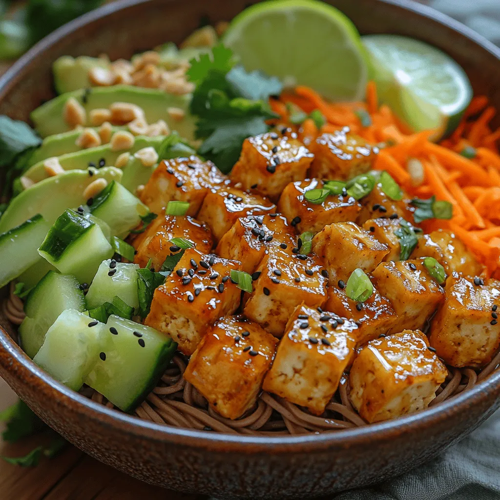 In the realm of culinary creativity, few dishes can match the vibrant and refreshing appeal of the Chilled Harmony Noodle Tofu Bowl. This dish is a harmonious blend of flavors, textures, and colors, making it not only a feast for the palate but also a visual delight. The combination of chilled soba noodles, crisp vegetables, and protein-rich tofu delivers a nutritious meal that is perfect for warm weather or any time you crave something light yet satisfying.