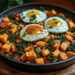 In the realm of wholesome and hearty meals, Sweet Potato Kale Hash emerges as a standout option for breakfast, lunch, or dinner. This delicious dish combines the earthy sweetness of roasted sweet potatoes with the robust, slightly peppery flavor of kale, creating a colorful and nutrient-dense meal that's as appealing to the eye as it is to the palate. Whether you’re looking for a filling breakfast to kickstart your day, a satisfying lunch to fuel your afternoon, or a light dinner option, this Sweet Potato Kale Hash recipe has you covered.
