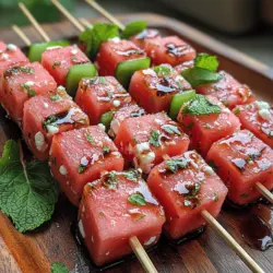 As the sun blazes and the days stretch longer, there's nothing quite as satisfying as a refreshing and light dish to complement the warm summer vibes. One such delightful offering is the Watermelon Feta Mint Skewers—a vibrant medley that captures the essence of summer in every bite. This dish not only tantalizes your taste buds but also offers a feast for the eyes, making it a perfect addition to outdoor gatherings, barbecues, and picnics. With the combination of juicy watermelon, creamy feta, and aromatic mint, these skewers are more than just food; they are a celebration of seasonal ingredients and refreshing flavors.