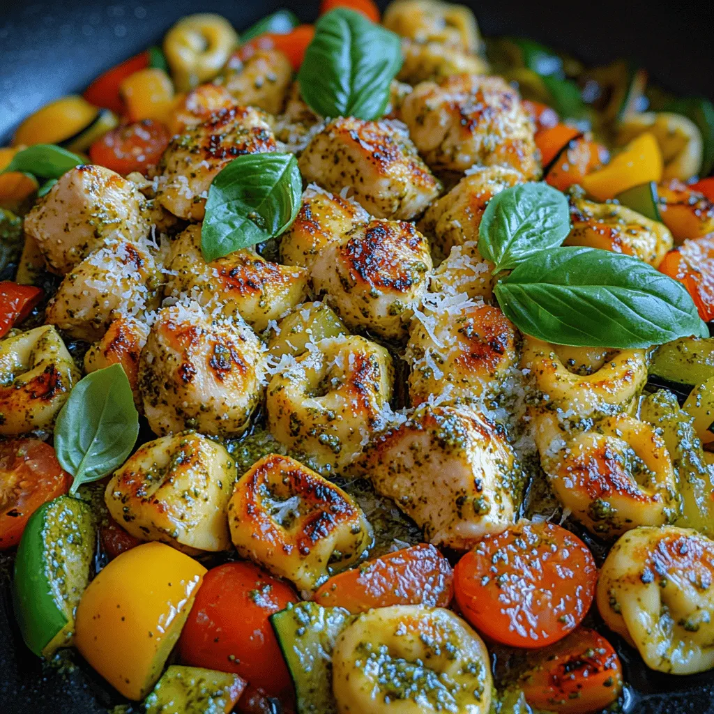 In today's fast-paced world, the demand for quick, nutritious meals has never been higher. Many families find themselves juggling busy schedules, leaving little time for elaborate meal preparation. Enter the One-Pan Pesto Chicken Tortellini and Veggies recipe, a culinary gem that not only meets this demand but also delights the palate with its vibrant flavors and textures. This dish combines tender chicken, fresh tortellini, and colorful vegetables, all enveloped in aromatic basil pesto. It’s a symphony of tastes that can transform a mundane weeknight dinner into a delightful feast. Perfect for busy weeknights or a cozy weekend gathering, this recipe is set to become a family favorite.