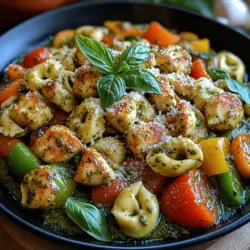 In today's fast-paced world, the demand for quick, nutritious meals has never been higher. Many families find themselves juggling busy schedules, leaving little time for elaborate meal preparation. Enter the One-Pan Pesto Chicken Tortellini and Veggies recipe, a culinary gem that not only meets this demand but also delights the palate with its vibrant flavors and textures. This dish combines tender chicken, fresh tortellini, and colorful vegetables, all enveloped in aromatic basil pesto. It’s a symphony of tastes that can transform a mundane weeknight dinner into a delightful feast. Perfect for busy weeknights or a cozy weekend gathering, this recipe is set to become a family favorite.