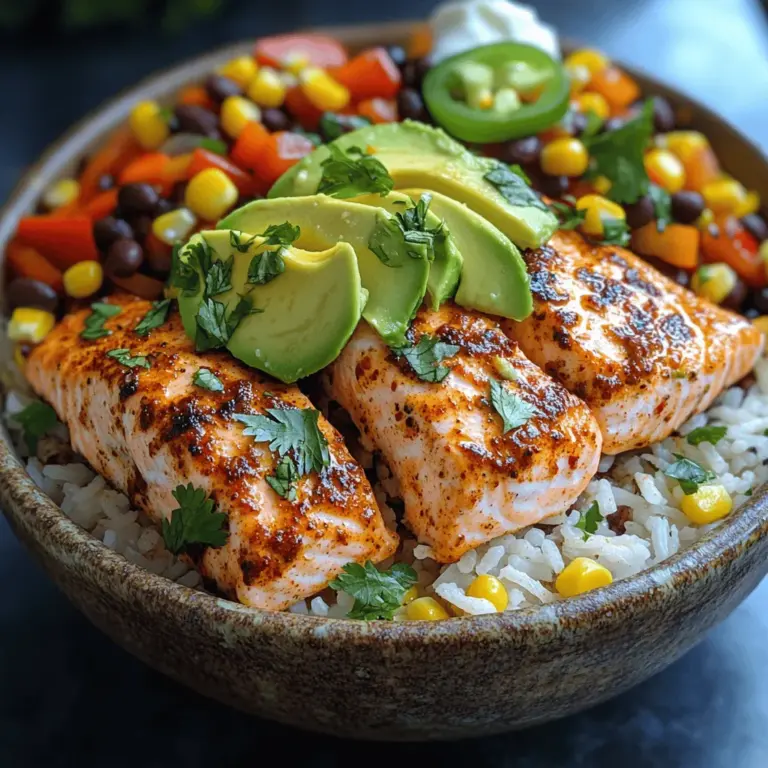 The Cajun Salmon Rice Bowl is a vibrant, nutritious dish that brings the bold flavors of Cajun cuisine to your dinner table. This delightful meal marries perfectly seasoned salmon with fluffy jasmine rice and a medley of colorful vegetables, creating a symphony of flavors and textures that is not only delicious but also easy to prepare. In this article, we will embark on a culinary journey through the origins of Cajun cooking, explore the health benefits of the ingredients used, and provide a detailed step-by-step guide to creating this delightful meal at home.