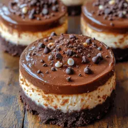 Chocolate desserts have an undeniable allure that captivates the hearts of dessert lovers everywhere. The rich, velvety smoothness of chocolate combined with the creamy texture of cheesecake creates an irresistible treat that is perfect for any occasion. Among the myriad of chocolate desserts, the Triple Chocolate Temptation Cheesecake stands out as a luxurious indulgence that promises a heavenly experience with each bite. This dessert not only satisfies the sweet tooth but also offers a unique three-layer chocolate experience that combines semi-sweet chocolate, white chocolate, and classic cheesecake into one exquisite creation.