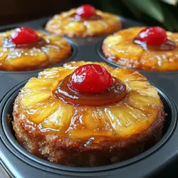 The world of desserts is filled with delightful surprises, but few creations can match the joy of mini cakes. These tiny treasures hold the promise of indulgence without the commitment of a full-sized cake. One such classic that has been reimagined in miniature form is the Pineapple Upside Down Cake. Originally a beloved staple in American kitchens, this dessert marries the sweet, tangy flavors of pineapple with a buttery, caramelized topping. By transforming this beloved cake into mini versions, we not only enhance its presentation but also add a touch of convenience—making them perfect for any occasion.
