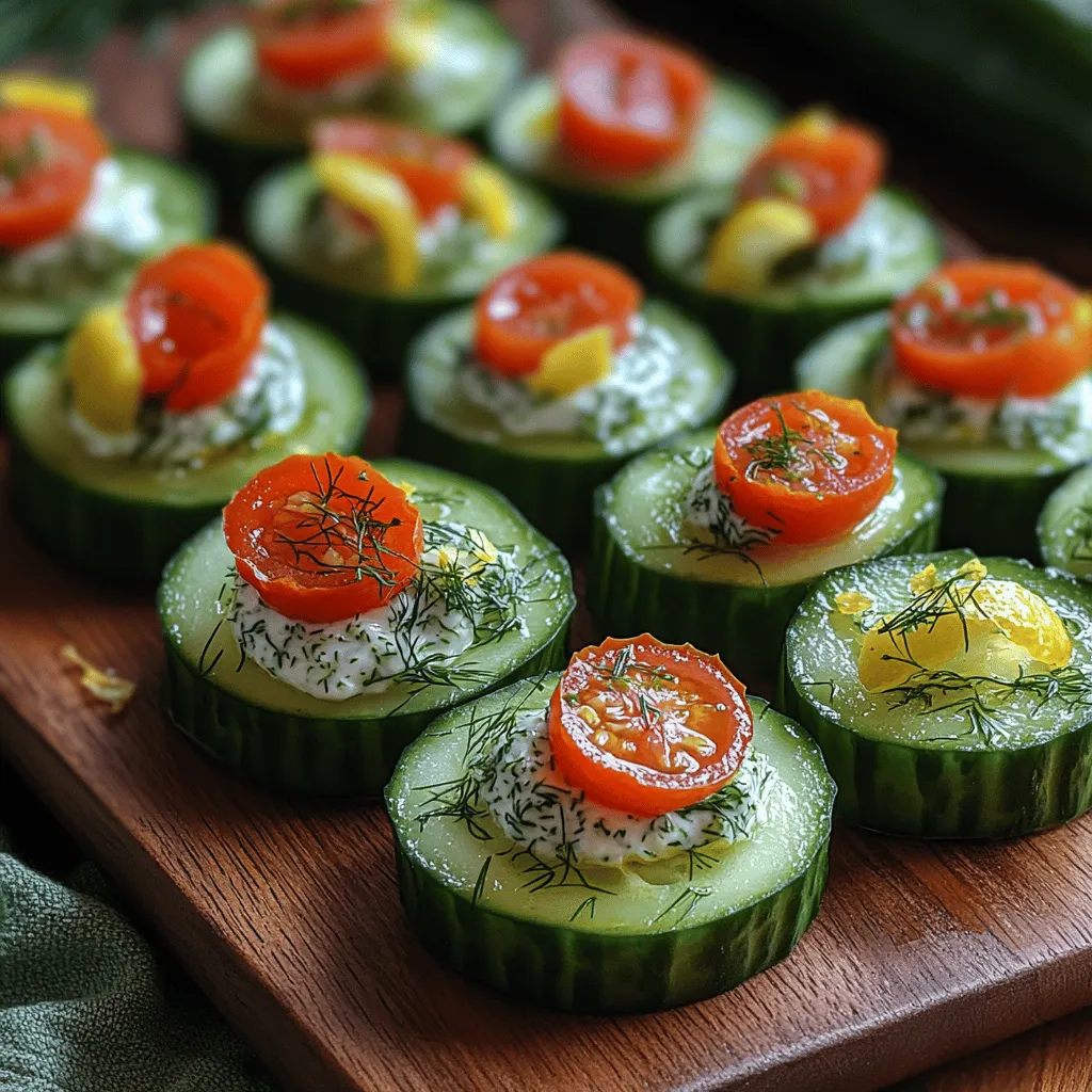 When it comes to appetizers that are as delightful as they are refreshing, Zesty Lemon Dill Cucumber Bites stand out as a top contender. These vibrant bites are not only visually appealing but also deliver a burst of flavors that can elevate any gathering. Perfectly suited for both casual get-togethers and sophisticated soirées, this recipe combines the crispness of cucumbers with a zesty lemon and dill cream cheese spread, making it a versatile choice for any occasion.