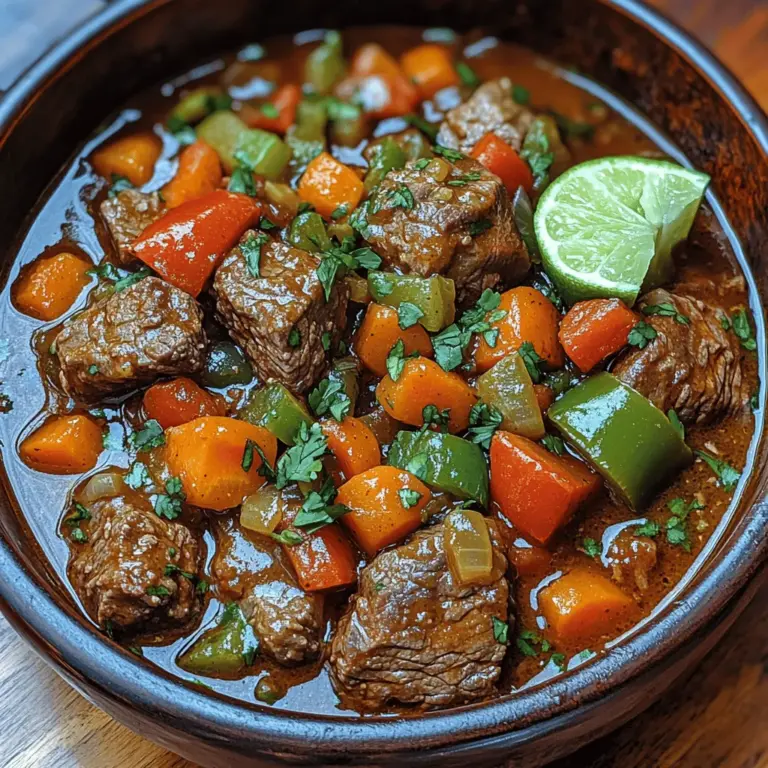 Carne guisada, a deliciously rich beef stew, is a dish that transcends borders and brings families together around the dinner table. This hearty meal, bursting with robust flavors and comforting aromas, has its roots deeply embedded in Latin American culinary traditions. Whether it’s a chilly evening or a festive family gathering, carne guisada serves as a delightful centerpiece that warms the heart and satisfies the palate. With its tender beef, vibrant vegetables, and a medley of spices, this dish not only nourishes the body but also evokes a sense of nostalgia and comfort.