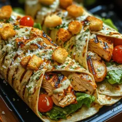 Wraps have surged in popularity as a convenient meal option, thanks to their versatility and ease of preparation. Whether you're looking for a quick lunch at the office, a satisfying dinner after a long day, or even a meal prep solution for the busy week ahead, wraps can be tailored to suit any palate and occasion. Among the myriad varieties available, Grilled Chicken Caesar Wraps stand out as a delightful fusion of flavors and textures that are sure to please both your taste buds and your appetite.