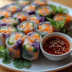 Chili Garlic Rainbow Rolls are not just a feast for the eyes; they are a delightful burst of flavor that brings a world of culinary experiences right to your table. Originating from the fresh roll concept prevalent in various Asian cuisines, these rainbow rolls are characterized by their vibrant colors and an array of fresh ingredients that make them both visually stunning and nutritionally beneficial.