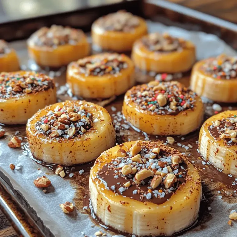 In today’s health-conscious world, finding snacks that are both enjoyable and nutritious can be a challenge. The Choco-Nutty Frozen Banana Bites serve as a perfect solution, offering an enticing blend of flavors and textures that is bound to please even the pickiest of eaters. Whether you’re looking for a post-workout snack, an afternoon treat, or a fun dessert for your next gathering, these banana bites are versatile and easy to prepare.