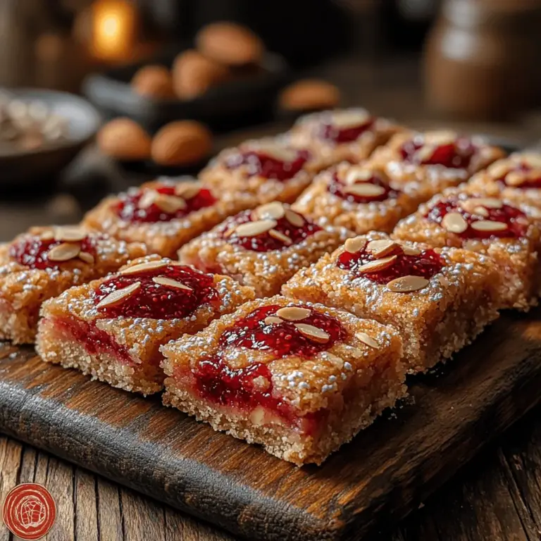 Thumbprint cookies have carved a special place in the hearts of dessert enthusiasts around the globe. Their charming appearance and delightful burst of flavor make them a popular choice for any occasion, be it a festive gathering, an afternoon tea, or even as a simple indulgence after a long day. Among the myriad of variations, Raspberry Almond Thumbprint Bars stand out, thanks to their unique combination of sweet, tangy raspberry jam and the rich, nutty essence of almond. These bars not only provide the familiar comfort of thumbprint cookies but also offer a delightful twist that elevates them to a new level of deliciousness.