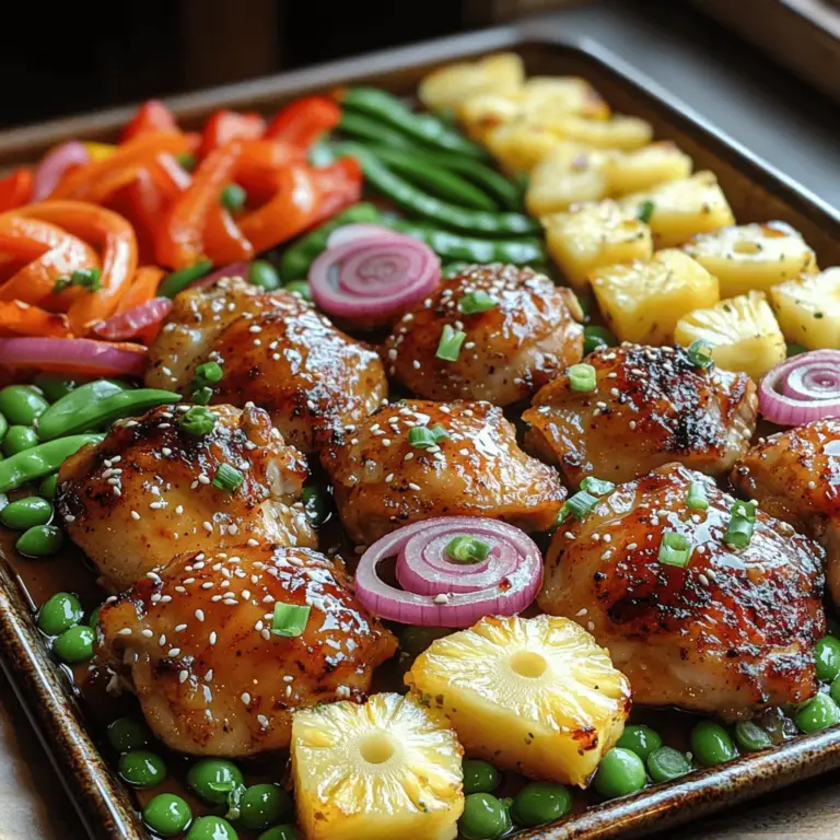 When it comes to whipping up a meal that transports your taste buds to sun-soaked shores, few dishes can compete with the vibrant flavors of Hawaiian cuisine. The "Tropical Delight: Sheet Pan Hawaiian Chicken" is a perfect embodiment of this tropical spirit. This dish combines succulent chicken thighs, sweet pineapple, and colorful vegetables, creating a symphony of flavors that evoke the laid-back charm of island living.