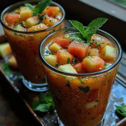 As the temperatures rise and summer approaches, the craving for refreshing beverages intensifies. One delightful option that encapsulates the essence of summer is the Melon Mint Sparkle Smoothie. This vibrant and revitalizing drink not only tantalizes your taste buds but also serves as a nutritious treat that invigorates your body. With its tantalizing blend of melons, refreshing mint, and zesty lime, this smoothie is a perfect choice for a hot day, a post-workout refreshment, or a cheerful addition to any brunch gathering.