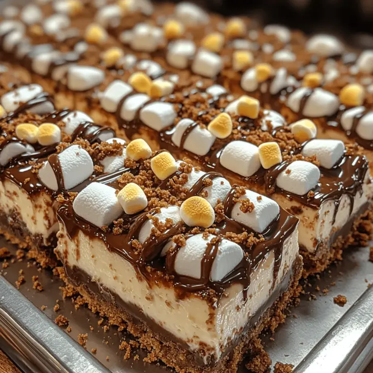 To create the perfect S'mores Cheesecake Bars, it’s essential to understand the key ingredients that contribute to their delectable taste and texture. Let’s break down each component: