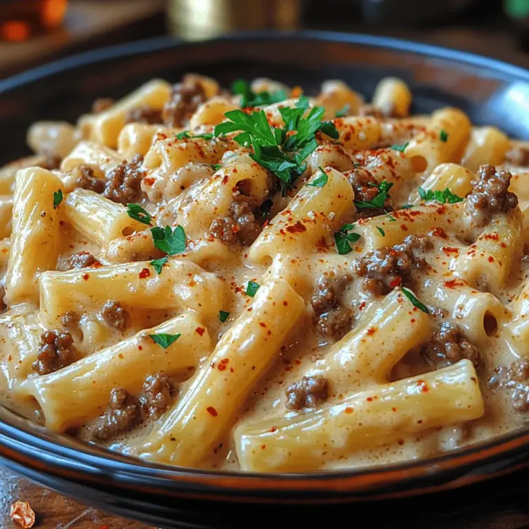 Creating a mouthwatering Beef and Rotini in Garlic Parmesan Sauce starts with understanding the key ingredients that contribute to its delightful flavor profile. Let’s take a closer look at each component: