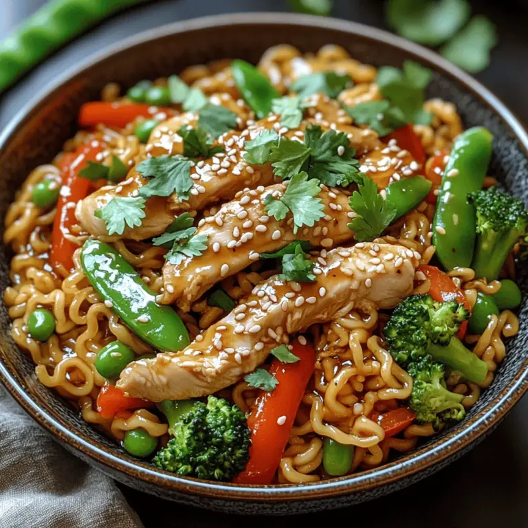 In the culinary world, few dishes can match the comforting embrace of a warm bowl of ramen. This beloved Japanese staple has inspired a multitude of variations, each bringing its unique twist to the table. One such delightful creation is the Zesty Chicken Ramen Stir Fry, a dish that not only satisfies your taste buds but also fits seamlessly into the hustle and bustle of modern life. With its vibrant flavors and quick preparation time, this stir fry is the perfect solution for those seeking a satisfying meal without sacrificing nutrition or time.