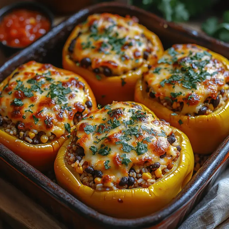 If you’re searching for a meal that combines health, flavor, and convenience, look no further than Zesty Taco-Stuffed Bell Peppers. This dish is a vibrant and hearty twist on traditional tacos, offering all the beloved flavors of a taco in a colorful and nutritious package. Imagine biting into a tender bell pepper filled with seasoned ground meat, savory beans, fresh vegetables, and a sprinkle of cheese—all baked to perfection. Not only does this recipe cater to the taste buds, but it also provides a wholesome meal that’s perfect for busy weeknights or casual gatherings with family and friends.