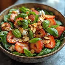 Fresh salads have long been celebrated as a cornerstone of healthy eating, offering a delightful mix of nutrients, flavors, and textures that can invigorate any meal. Among the myriad of salad options, the Strawberry Basil Bliss Salad stands out as a unique and refreshing choice. This vibrant dish harmonizes the sweet juiciness of ripe strawberries with the aromatic allure of fresh basil, creating a symphony of flavors that dance on the palate. Whether enjoyed as a light lunch or served as a vibrant side at summer gatherings, this salad captures the essence of seasonal ingredients and provides a perfect balance of sweet, savory, and nutty elements.