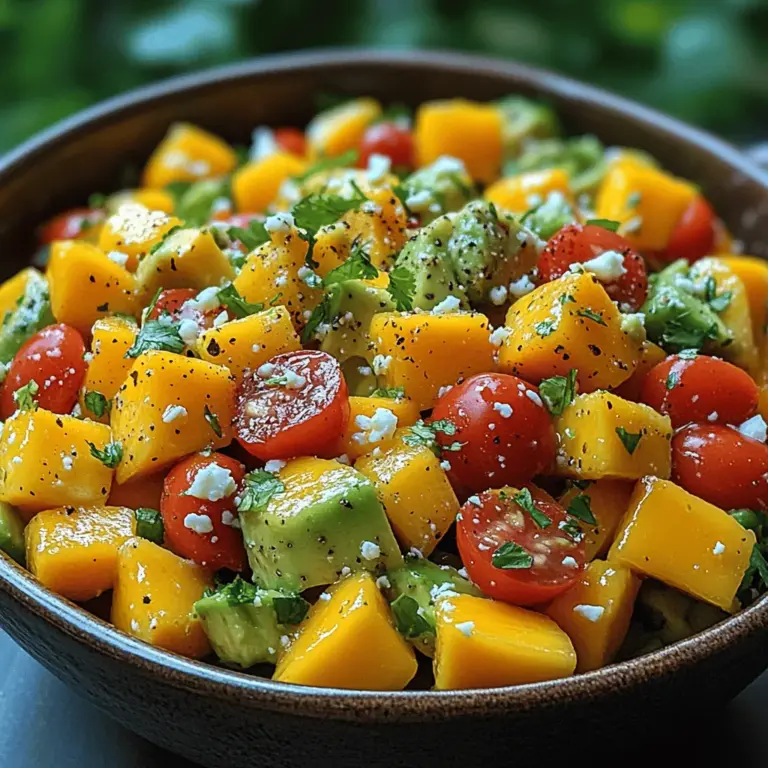 In a world where healthy eating is becoming increasingly vital, fresh salads have emerged as an appealing and nutritious choice for many. Salads not only provide a vibrant burst of flavors but also offer a plethora of nutritional benefits that can enhance overall well-being. Among the myriad of salad options, the Tangy Mango Avocado Salad stands out as a delightful blend of sweetness, creaminess, and freshness that tantalizes the taste buds. This salad is not just a feast for the eyes with its colorful ingredients; it is also a powerhouse of flavor and health benefits, making it a perfect addition to any meal or occasion.