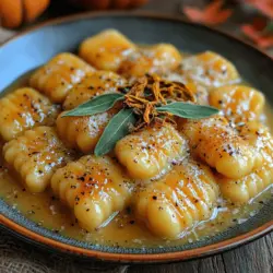 As the leaves turn and the air becomes crisp, nothing embodies the essence of fall quite like a plate of buttery sage pumpkin gnocchi. This delightful dish is not just a feast for the taste buds but a celebration of seasonal abundance, showcasing the rich flavors of pumpkin, the fragrant aroma of sage, and the comforting texture of homemade gnocchi. Originating from Italy, gnocchi are soft dumplings typically made from potatoes, flour, and eggs, but this particular recipe elevates the traditional version by incorporating pumpkin—a vibrant, nutritious vegetable that adds both color and flavor.