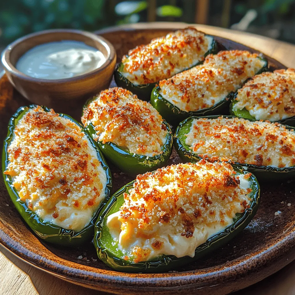 Crispy Jalapeño Cheese Poppers are a beloved appetizer that has won over the hearts of food lovers everywhere. These tantalizing bites offer a perfect harmony of creamy, cheesy filling and a fiery kick from fresh jalapeño peppers. Whether you're hosting a gathering, gearing up for game day, or just looking for a satisfying snack to enjoy at home, this recipe is sure to impress.