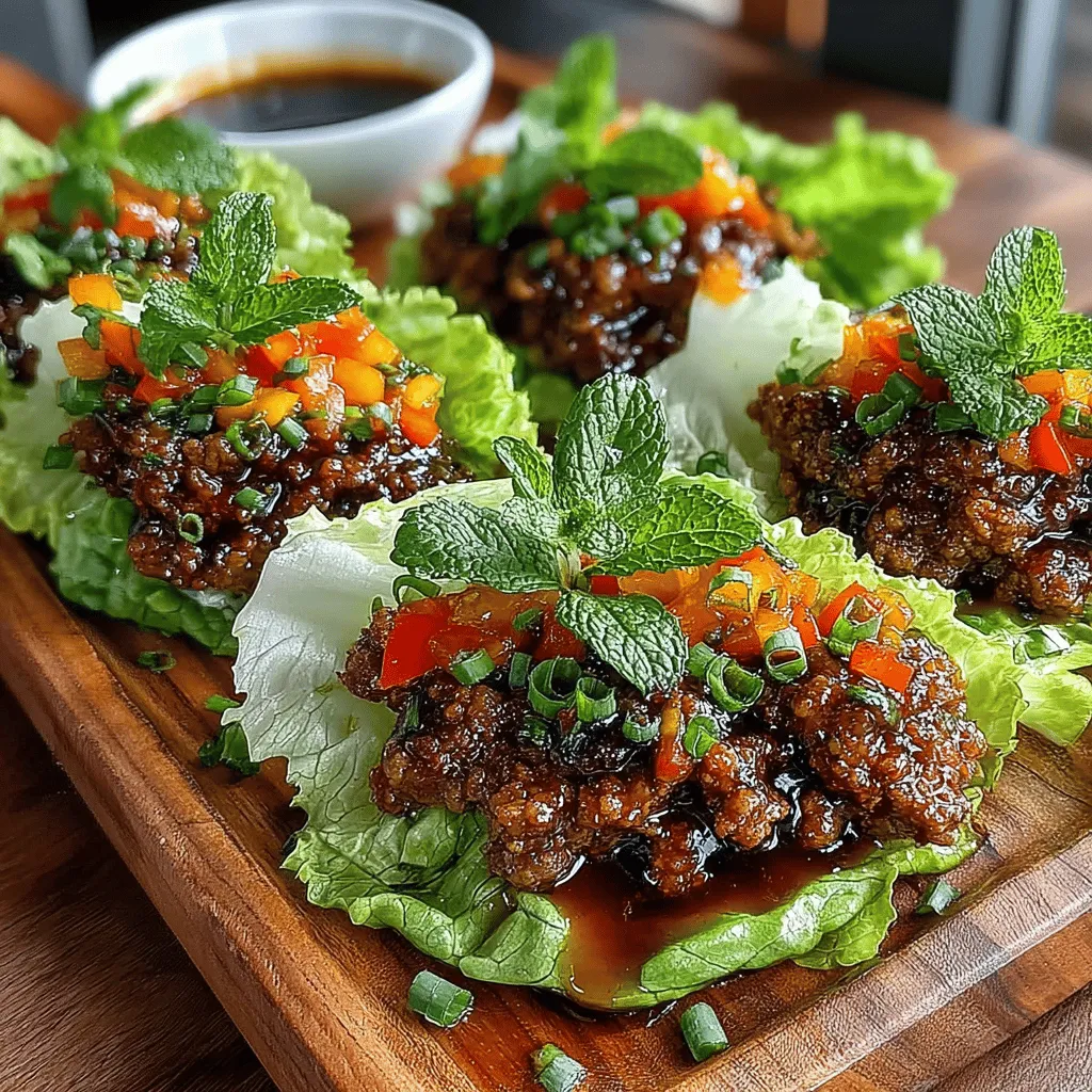 In recent years, lettuce wraps have surged in popularity as a light and healthy alternative to traditional wraps. These flavorful bundles not only provide a satisfying crunch but also allow for a myriad of creative fillings. One such innovative recipe is the savory beef lettuce wraps enhanced with a delightful blueberry glaze. This dish combines the rich flavors of ground beef with the sweetness and tang of blueberries, creating a unique fusion that appeals to a wide range of palates.